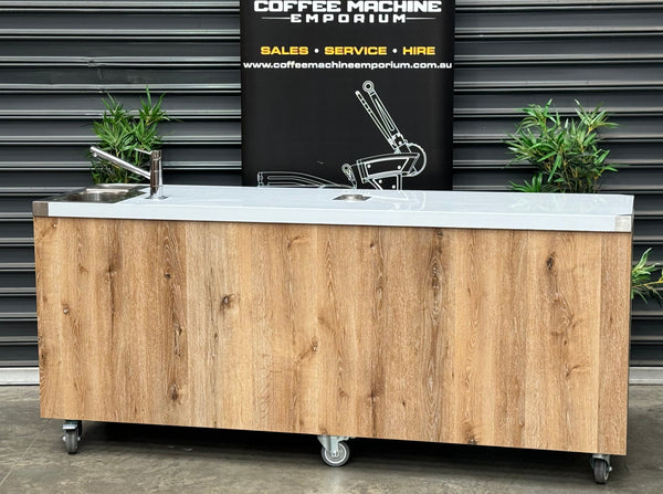Custom Stainless Coffee Carts
