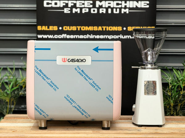 Brand New Casadio Undici 2 Group Compact Coffee Machine & Mazzer Super Jolly V Pro Electronic Grinder Package