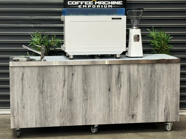 Brand New Stainless Steel 200cm Coffee Cart - Sanremo Zoe Competition Package