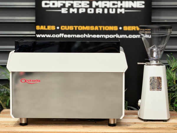 Brand New Astoria Tanya R 2 Group Coffee Machine & Mazzer Super Jolly V Pro Package