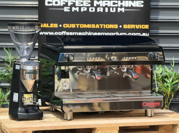 Brand New Astoria Tanya R 2 Group Coffee Machine & Mazzer Super Jolly V Pro Package