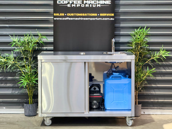 Brand New Stainless Steel 120cm Coffee Cart