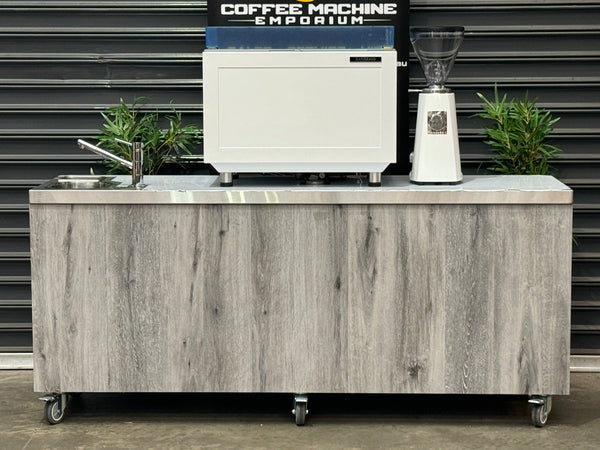 Brand New Stainless Steel 200cm Coffee Cart - Sanremo Zoe Competition Package