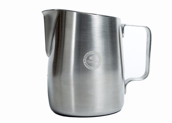 Brushed Stainless Steel Tapered Milk Jug