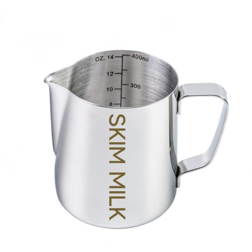 Etched Skim Milk Jug