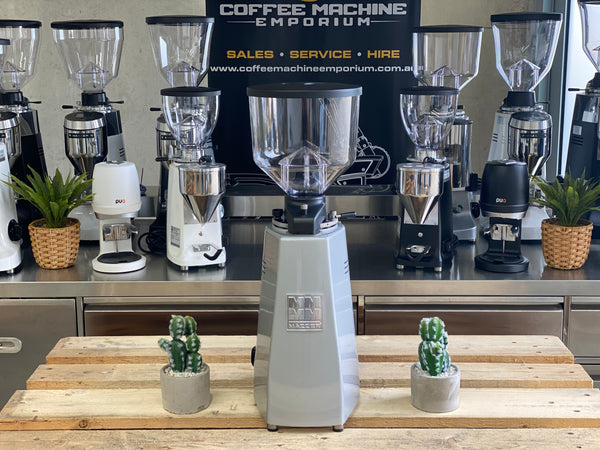 Brand New Mazzer Major Deli Automatic Coffee Grinder - Silver