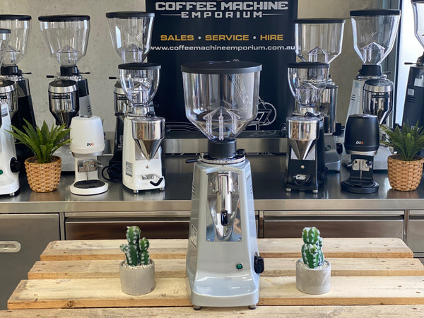 Brand New Mazzer Major Deli Automatic Coffee Grinder - Silver