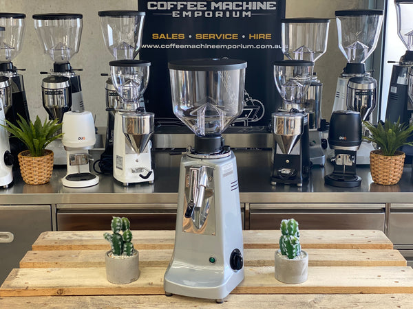 Brand New Mazzer Major Deli Automatic Coffee Grinder - Silver