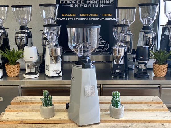 Brand New Mazzer Major Deli Automatic Coffee Grinder - Silver