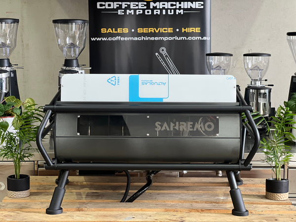 Brand New Sanremo Cafe Racer Naked 2 Group Coffee Machine - Black