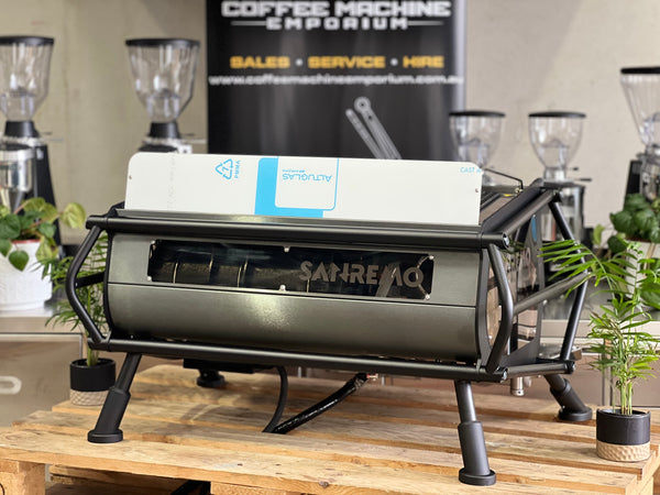 Brand New Sanremo Cafe Racer Naked 2 Group Coffee Machine - Black