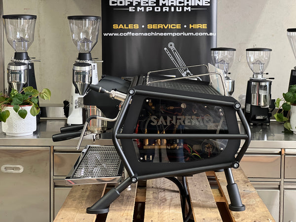 Brand New Sanremo Cafe Racer Naked 2 Group Coffee Machine - Black