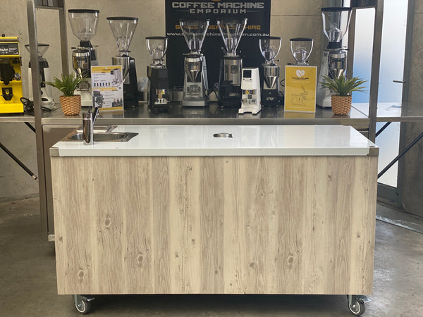Brand New Stainless Steel 160cm Coffee Cart - Wega Pegaso Package