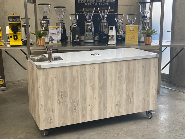 Brand New Stainless Steel 160cm Coffee Cart - Wega Pegaso Package