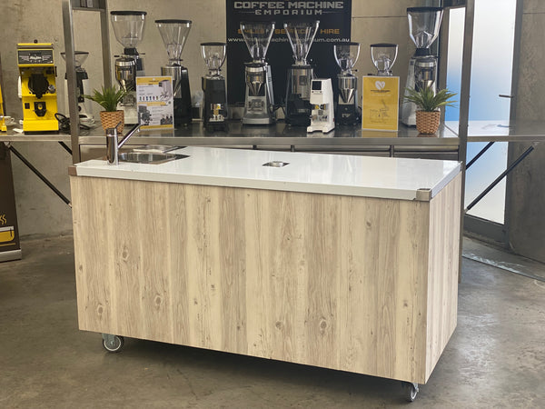 Brand New Stainless Steel 160cm Coffee Cart - Wega Pegaso Package