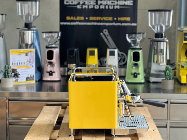 Brand New Sanremo Cube 1 Group Coffee Machine - York Yellow