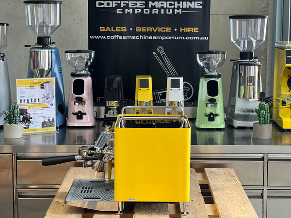 Brand New Sanremo Cube 1 Group Coffee Machine - York Yellow
