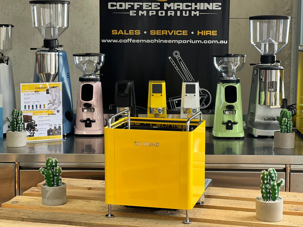 Brand New Sanremo Cube 1 Group Coffee Machine - York Yellow