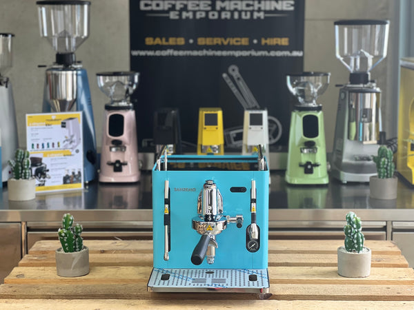 Brand New Sanremo Cube 1 Group Coffee Machine - Azure Lake Blue