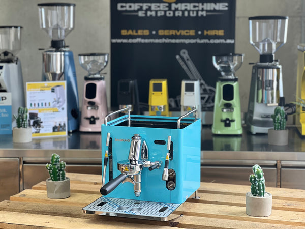 Brand New Sanremo Cube 1 Group Coffee Machine - Azure Lake Blue