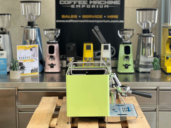 Brand New Sanremo Cube 1 Group Coffee Machine - Matcha Green