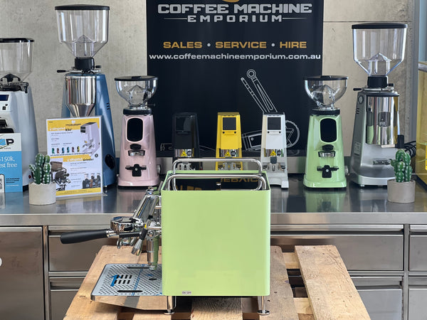 Brand New Sanremo Cube 1 Group Coffee Machine - Matcha Green