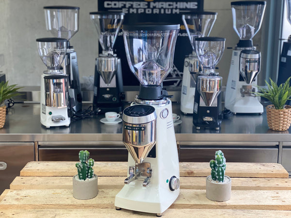 Brand New Mazzer Major V Electronic Coffee Grinder - White