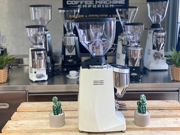 Brand New Mazzer Major V Electronic Coffee Grinder - White