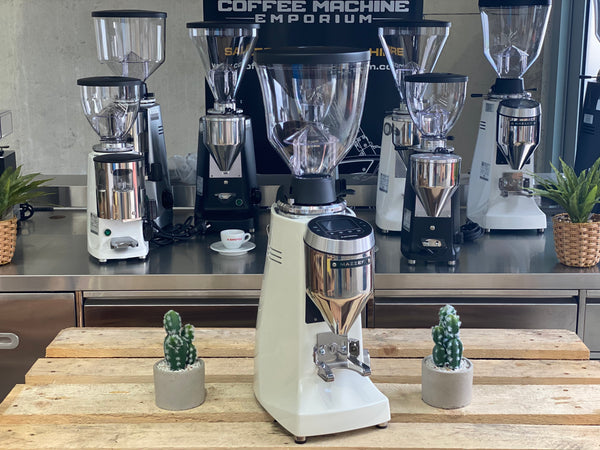 Brand New Mazzer Major V Electronic Coffee Grinder - White
