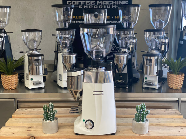 Brand New Mazzer Kony S Electronic Coffee Grinder- White