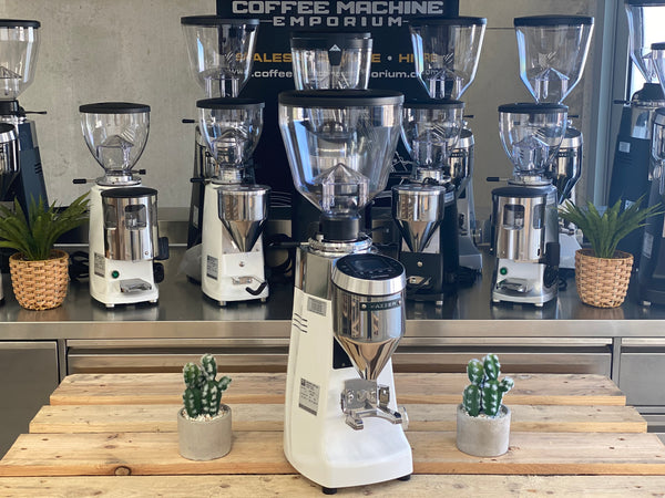 Brand New Mazzer Kony S Electronic Coffee Grinder- White