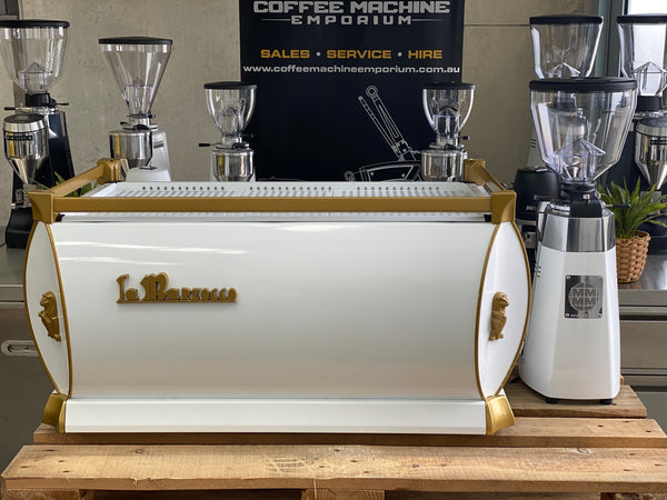 La Marzacco GB5 3 Group Coffee Machine & Mazzer Kony S Electronic Coffee Grinder