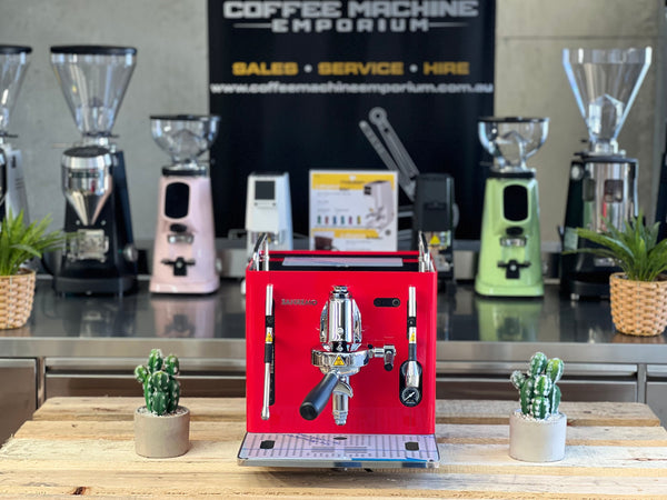 Brand New Sanremo Cube 1 Group Coffee Machine - Racing Red