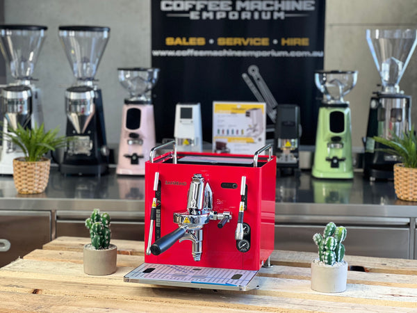 Brand New Sanremo Cube 1 Group Coffee Machine - Racing Red