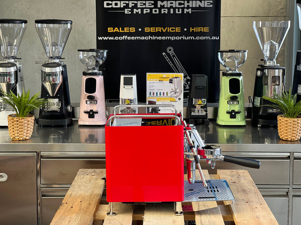 Brand New Sanremo Cube 1 Group Coffee Machine - Racing Red