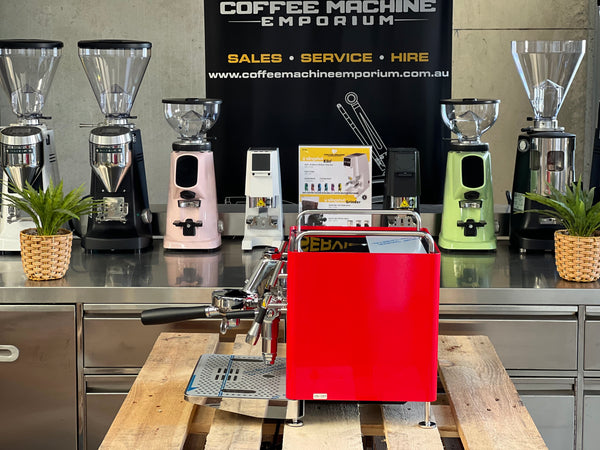 Brand New Sanremo Cube 1 Group Coffee Machine - Racing Red