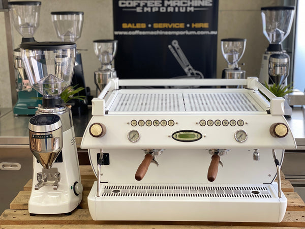 La Marzocco GB5 2 Group & Brand New Mazzer Kony S Electronic Package