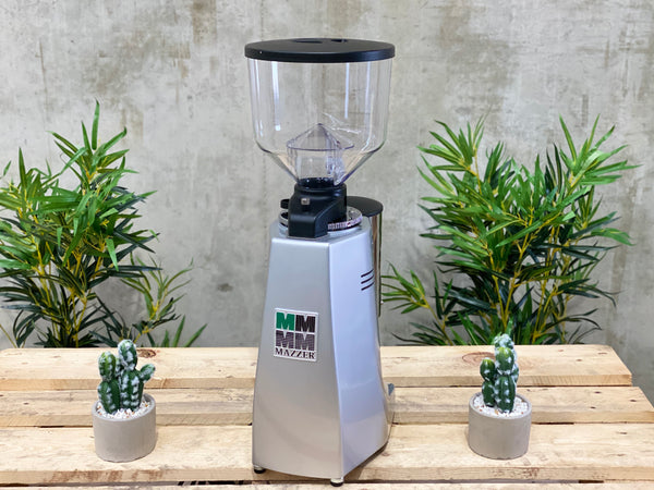 Brand New Mazzer Major Automatic Coffee Grinder - Silver