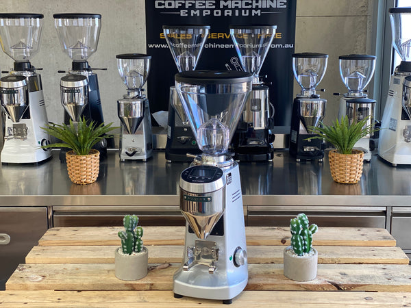 Brand New Mazzer Super Jolly V Pro Electronic Coffee Grinder - Silver