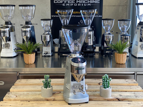 Brand New Mazzer Super Jolly V Pro Electronic Coffee Grinder - Silver