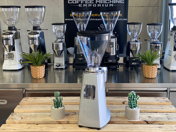 Brand New Mazzer Super Jolly V Pro Electronic Coffee Grinder - Silver
