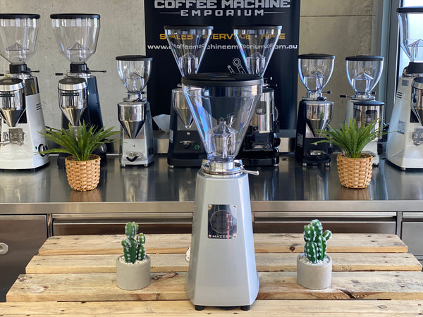 Brand New Mazzer Super Jolly V Pro Electronic Coffee Grinder - Silver