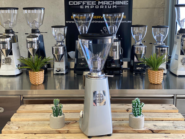 Brand New Mazzer Super Jolly V Pro Electronic Coffee Grinder - Silver