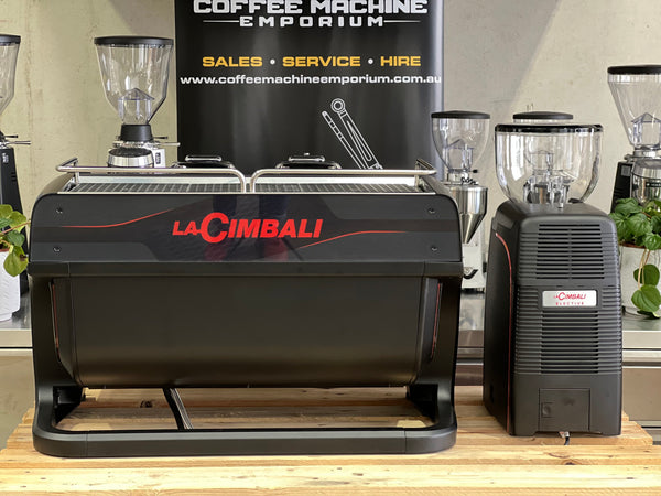 Brand New LaCimbali M200 GT 2 Group Coffee Machine & Brand New LaCimbali Elective NO Tamp Package