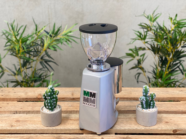 Brand New Mazzer Mini Manual Coffee Grinder - Silver