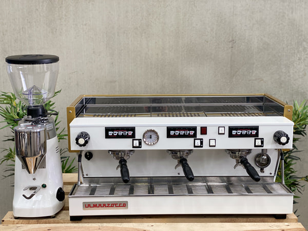 La Marzocco Linea Classic AV 3 Group Coffee Machine & Mazzer Kony E Grinder Package