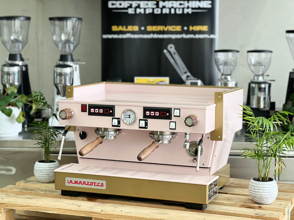 La Marzocco Linea Classic AV 2 Group Coffee Machine - Pink & Gold