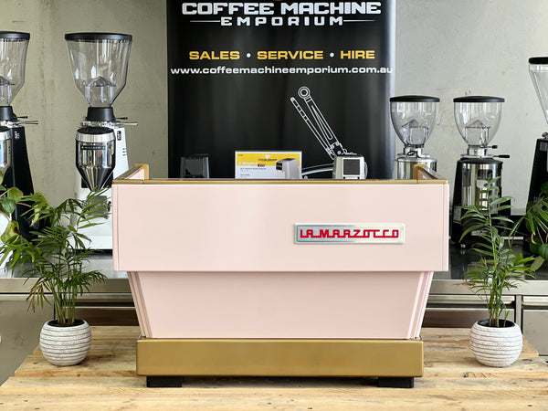 La Marzocco Linea Classic AV 2 Group Coffee Machine - Pink & Gold