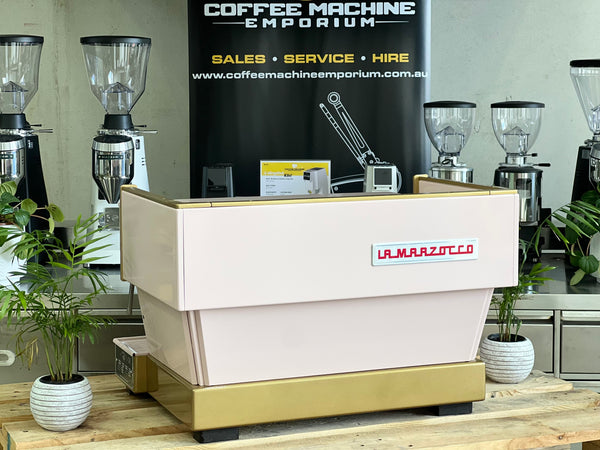 La Marzocco Linea Classic AV 2 Group Coffee Machine - Pink & Gold
