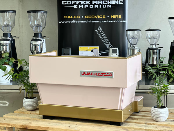 La Marzocco Linea Classic AV 2 Group Coffee Machine - Pink & Gold